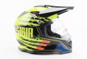 Шлем для мотоцикла кроссовый эндуро АТV со стеклом BLD 819-7 М 57-58 см ЧЕРНЫЙ/ЖЕЛТО-ОРАНЖЕВЫЙ - фото 3