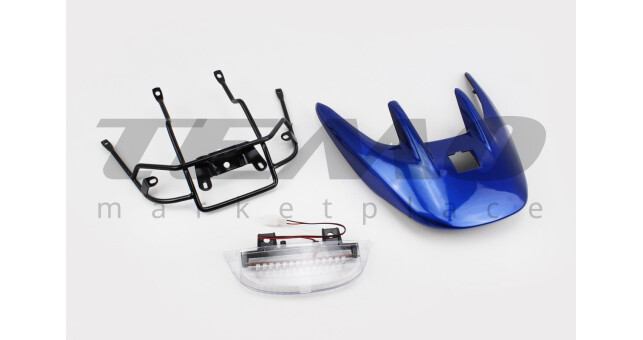Пластик спойлер + кріплення + ліхтар Honda DIO AF35 синій - фото 1