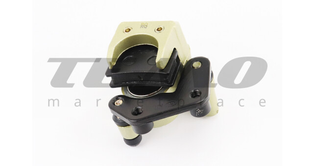 Тормозной суппорт передней системы однопоршневой с колодками полумесяц - фото 2