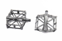 Педали BMX 9/16&quot; (108x106x20mm), 2 пром-подшипника, алюминиевые, чёрные AL10 - фото 1