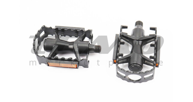 Педалі MTB 9/16" (103x66x25mm) алюмінієві, чорні HJL887 - фото 1