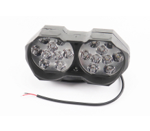 Фара подвійна додаткова світлодіодна вологозахисна - 18 LED, (146*62mm) з кріпленням, тип 2