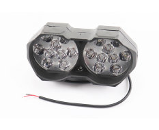 Фара двойная дополнительная светодиодная влагозащитная - 18 LED,  (146* 62mm) с креплением, тип 2