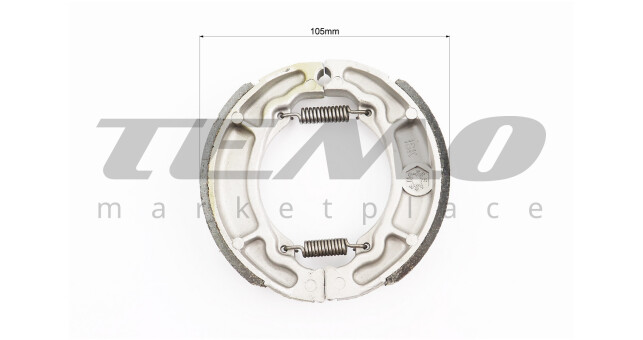 Гальмівні колодки барабан Suzuki LET'S, D=105mm - фото 2