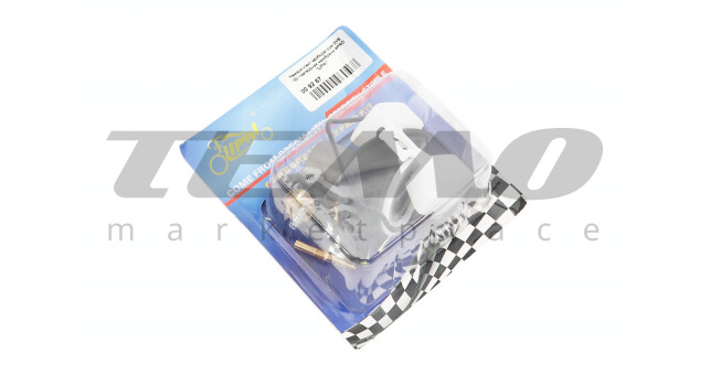 Ремонтний к-кт карбюратора 150cc, 15 деталей+поплавок+ 2 мембрани 24мм - фото 2