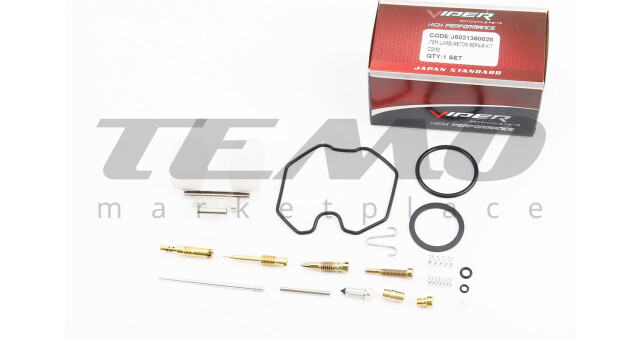 Ремонтний комплект карбюратора 125-150cc, 19 деталей+поплавок - фото 1