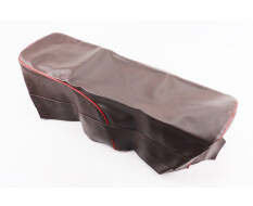 Чохол сидіння ЯВА 6V коричневий з червоним кантом