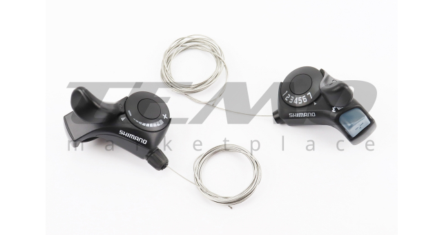Перемикачі (манетка) 3x7 швидкості, чорні SL-TX 30 - фото 1