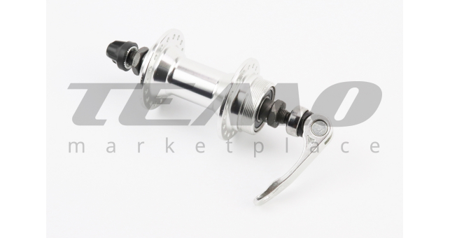 Втулка передняя MTB алюминиевая 14Gx36H, Disk-brake (резьба), 2 пром-подшипники 6200 2RS, крепл. эксцентрик - фото 2