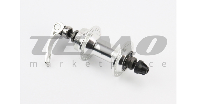Втулка передняя MTB алюминиевая 14Gx36H, Disk-brake (резьба), 2 пром-подшипники 6200 2RS, крепл. эксцентрик - фото 1