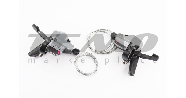 Переключатели (грипшифт) 3x8 скоростей, чёрные SL-KD-30 - фото 1