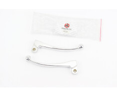 Важелі керма лівий, правий к-кт 2шт (під диск. / барабан. гальмо) Suzuki AD50 "хром"