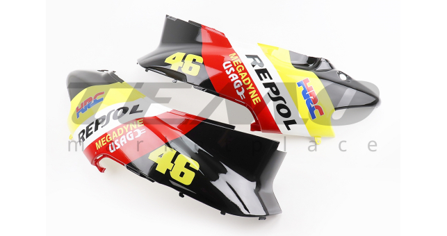 Пластик комплект Honda DIO AF34 крашеный 5 деталей чёрный TUNING - фото 2