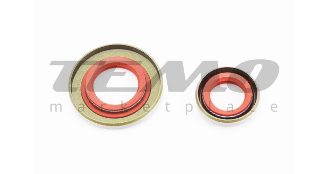 Сальники к-кт 2шт (12x20x5; 15x29, 6x4) MS-260/360, метал - фото 2