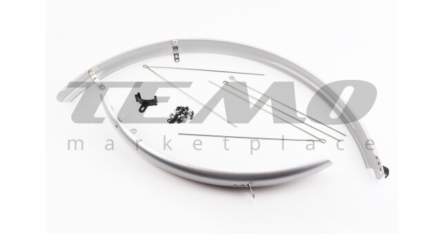 Крила пластмасові 28" сріблясті - фото 1