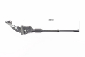 Подножка боковая задняя телескопическая для 26&quot;- 29&quot;, крепление за перо рамы, алюминиевая, черная XH 316 SG - фото 2