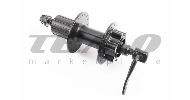 Втулка задня MTB алюмінієва 14Gx36H під касету 8-10зв, Disk-brake Center Lock, кріпл. ексцентрик, чорна FH-TX506 - фото 2