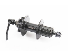 Втулка задня MTB алюмінієва 14Gx36H під касету 8-10зв, Disk-brake Center Lock, кріпл. ексцентрик, чорна FH-TX506