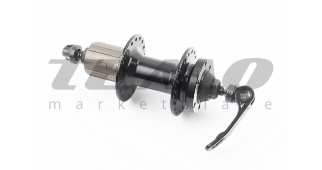 Втулка задняя MTB алюминиевая 14Gx36H под кассету 8-10зв, Disk-brake, крепл. эксцентрик, чёрная MS37R - фото 2