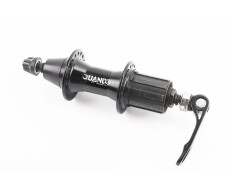 Втулка задня MTB алюмінієва 14Gx36H під касету 8-10зв, V-brake, кріпл. ексцентрик, чорна KT-W5ER