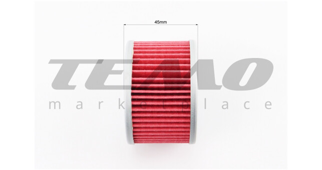 Фильтр-элемент масляный HF111 (69x45мм) Honda CB, CBR, CBX, CM, CMX, CX, GL, MUV, PIONEER, TRX, VT, VTR 250-700 - фото 4