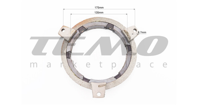 Шків ременя вентилятора + магніти генератора R190N/R195NM (можливий наліт) - фото 3