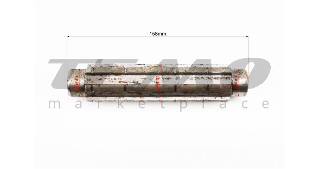 Вал первичный редуктора фрезы L-158mm, d-34mm - фото 2