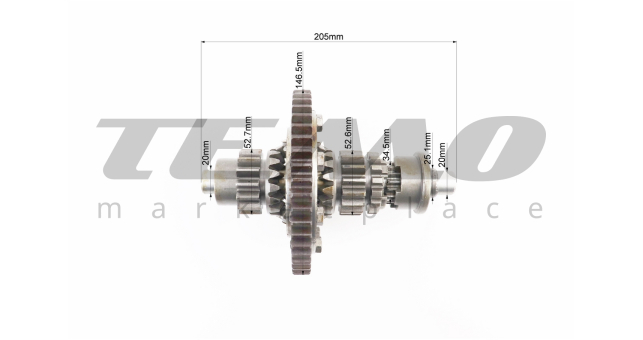 Диференціал у зборі Viper Z-47 Z-15x16 Z-11 Z-16 JR-Q12E 120-1 з блокуванням без шпонки - фото 3