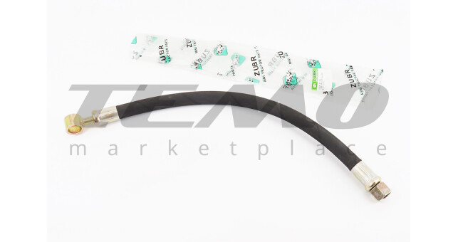 Шланг гидравлический (L-49см, фитинг1 под болт D-18mm, фитинг2 прямой, гайка М18) - фото 1