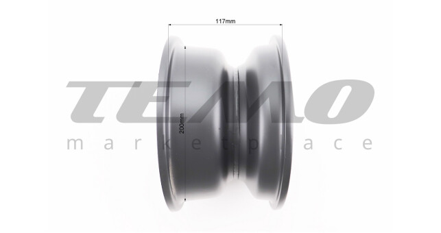 Диск стальной 8x5 d-66 4 отверстия 88 мм черный - фото 4