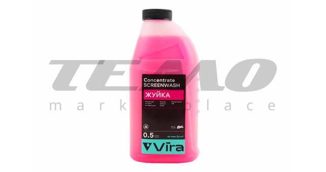 Рідина для очищення скла, концентрат 1:10 (ЛІТО) "Жуйка" 500ml - фото 1