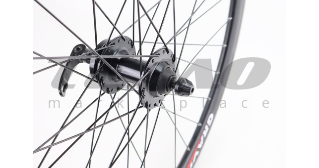 Колесо 27,5&quot; переднє Disk-brake, обід &quot;крапля&quot; та втулка 14Gx36H алюмінієві NECO MS37F, кріпл. ексцентрик, &quot;GRAVITY&quot; - фото 3