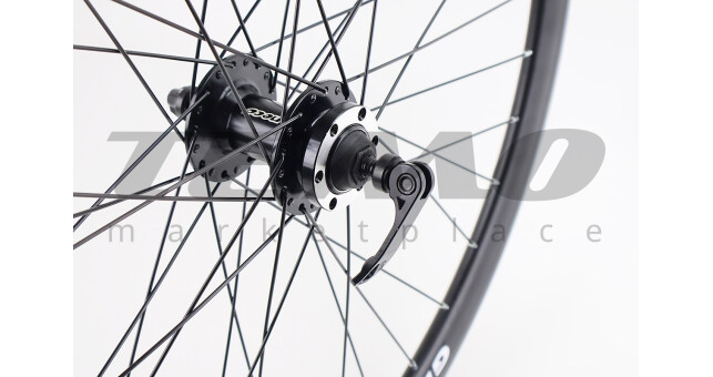 Колесо 27,5" переднее Disk-brake, обод "капля" и втулка 14Gx36H алюминиевые NECO MS37F, крепл. эксцентрик, "GRAVITY" - фото 4