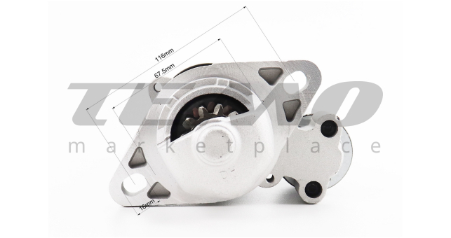 Стартер електричний Z-11, D-67,5mm R190N/195NM Тип 2 - фото 3