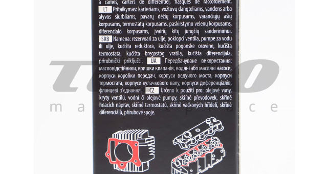 Герметик силіконовий високотемпературний ЧОРНИЙ &quot;SILTEC&quot; 90g - фото 3