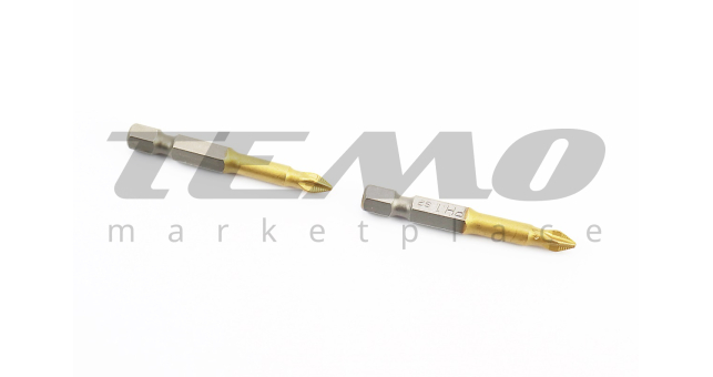 Біта PH1 50мм 1/4&quot; S2/TITAN 2шт 10-01-510 - фото 1