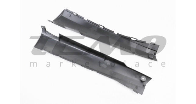 Yamaha JOG ARTISTIC пластик - нижній бічний лів+прав к-кт 2шт, ЧОРНИЙ (незначні потертості) - фото 2