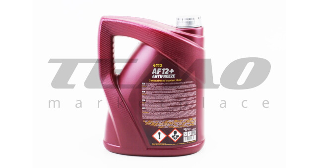 Рідина охолоджуюча концентрат -38&deg;C 1:1 "АНТИФРИЗ AF12", червоний 5L - фото 2