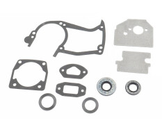 Прокладки 4500/5200/5800, к-кт 8 деталей + сальники (15x35x4,5 + 15x28x4,5), (на блистере, металичиские)