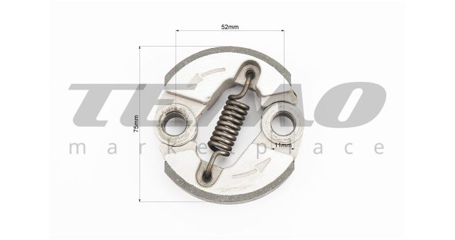 Сцепление OLEO MAC SPARTA 37/38/40/42/44/740/746/753/755, EFCO 8400/8460/8550 - фото 2