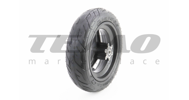 Колесо переднее 10&quot; алюминиевое, пром-подшипники (10х30х9) 6200 2RS, под Disk-brake, Т4 (электросамокат) - фото 2