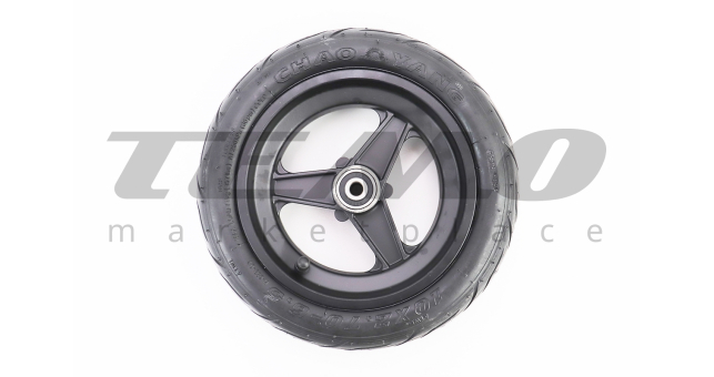 Колесо переднее 10&quot; алюминиевое, пром-подшипники (10х30х9) 6200 2RS, под Disk-brake, Т4 (электросамокат) - фото 3