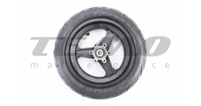 Колесо переднее 10&quot; алюминиевое, пром-подшипники (10х30х9) 6200 2RS, под Disk-brake, Т4 (электросамокат) - фото 4