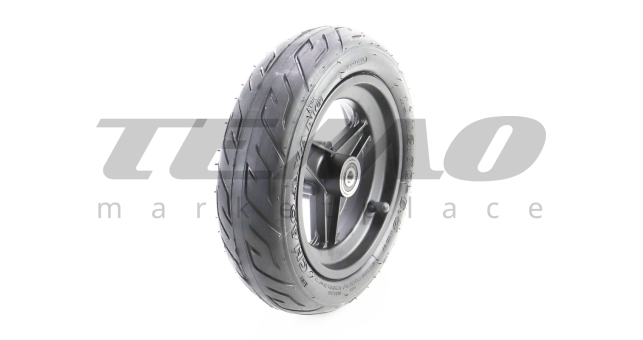 Колесо переднее 10&quot; алюминиевое, пром-подшипники (10х30х9) 6200 2RS, под Disk-brake, Т4 (электросамокат) - фото 1