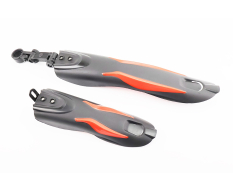 Крила пластмасові 24-26" MTB, чорні з червоною вставкою XGNB-018