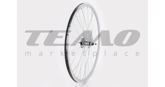 Колесо 28" заднее, обод "капля" алюминиевый, втулка ХВЗ червячная 14Gх36H, крепл. гайка, серое - фото 2