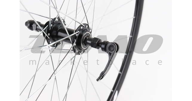 Колесо 29&quot; заднє V-brake, обід та втулка 14Gx36H алюмінієві, пром-підшипники 6200 2RS, під вільнобіг, кріпл. ексцентрик, RACE29 - фото 4