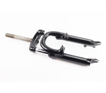 Вилка 20" амортизаційна, з різьбою 1" (25,4мм), шток 180мм, з ходом 50мм, V/Disk-brake, чорна