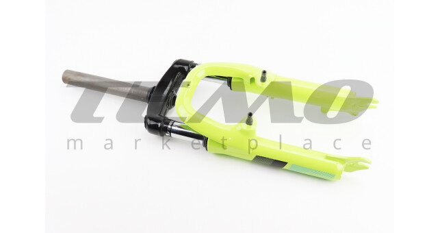 Вилка 20" амортизаційна, без різьби 1-1/8" (28,6мм), шток 180мм, з ходом 50мм, V/Disk-brake, жовта - фото 1