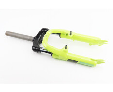 Вилка 20" амортизаційна, без різьби 1-1/8" (28,6мм), шток 180мм, з ходом 50мм, V/Disk-brake, жовта